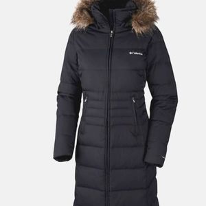 Columbia Women Winter Long Down Hooded Jacket Coat